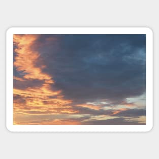 clouds sunset summer evening aesthetic photography blue grey pink purple orange Sticker